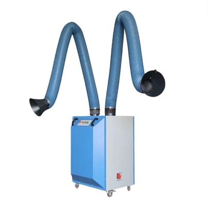 Sistema di estrazione di fumo con due bracci di saldatura Collettore di polvere di fumo di saldatura per saldatura di metalli