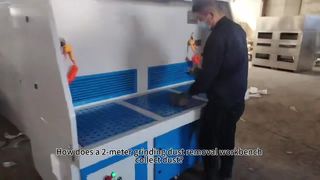 Tavolo di macinazione metalli con aspirazione polveri